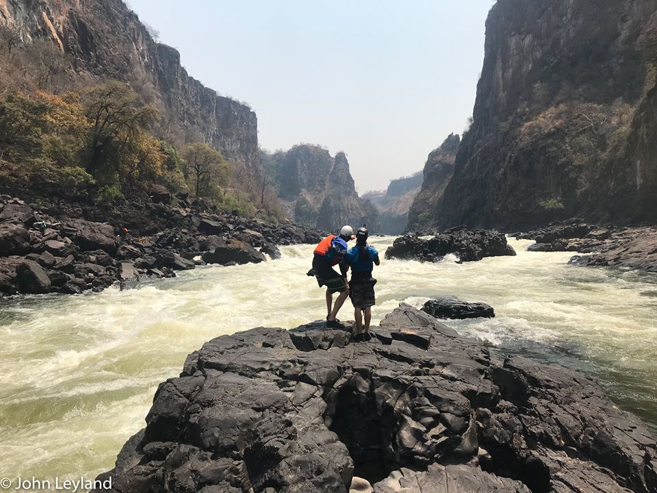 checking out lines Zambezi gorge